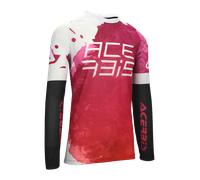 Acerbis J-Windy Vented Watermark Motocross Jersey, white-pink, size L for Men