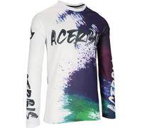 Acerbis J-Windy Vented Brush Motocross Jersey, white/purple, size XXL