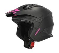 Acerbis Jet Aria Evo Open Face Helmet Black/PinkXS Black,Pink