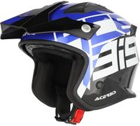 Acerbis Jet Aria Graphic Jet Helmet, black-blue, size 2XL for Men