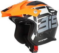 Acerbis Jet Aria Graphic Jet Helmet, black-orange, size 2XL for Men
