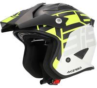 Acerbis Jet Aria Graphic Jet Helmet, black-yellow, size L for Men