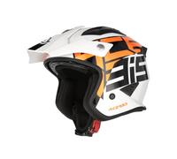 Acerbis Jet Aria Graphic White Orange Motorcycle Scooter ECE 2206 0026602.229
