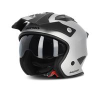 Acerbis Aria Metallic Jet Helmet, silver, size L