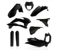 Acerbis KTM EXC 125-450 2016 Black Full Fairing Kit Plastic Set