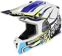 Acerbis Linear Graphic 2026 Motocross Helmet, white/blue/black, size XXL (63/64)