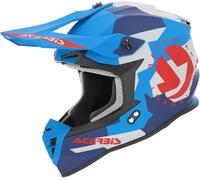 Acerbis Linear Graphic Motocross Helmet, blue matt/red, size M (57/58)