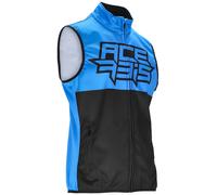 Acerbis Linear Softshell waterproof Motocross Vest, black-blue, size M for Men