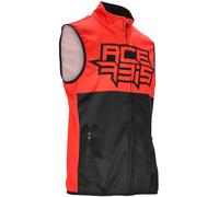 Acerbis Linear Softshell waterproof Motocross Vest, black-red, size 3XL for Men
