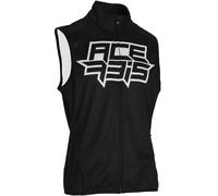 Acerbis Linear Softshell waterproof Motocross Vest, black-white, size L for Men
