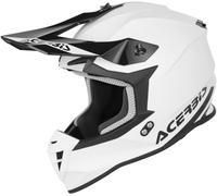 Acerbis Linear Solid Motocross Helmet, black-white, size XS for Men