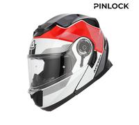 Acerbis Modular Motorcycle Helmet White/Red ECE 22-06 Certification