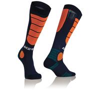 Acerbis Motocross Impact Socks, blue-orange, size S M for Men