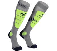 Acerbis MX Impact Vented Motocross Socks, grey/yellow, size S/M