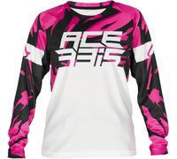 Acerbis MX J-Kid 4 Kids Motocross Jersey, white/purple, size XXL