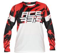 Acerbis MX J-Kid 4 Kids Motocross Jersey, white/red, size XL