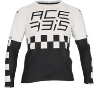 Acerbis MX J-Kid Kids Motocross Jersey, white/black, size L