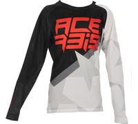 Acerbis MX J-Windy 1 Kids Motocross Jersey, white/black, size L