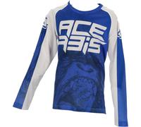 Acerbis MX J-Windy 2 Kids Motocross Jersey, white-blue, size S