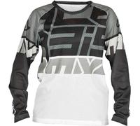 Acerbis MX J-Windy 4 Kids Motocross Jersey, black/white, size L