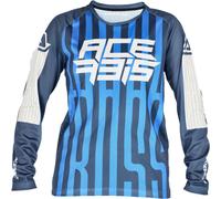 Acerbis MX J-Windy 5 Kids Motocross Jersey, white-blue, size S