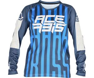 Acerbis MX J-Windy 5 Kids Motocross Jersey, white-blue, size S