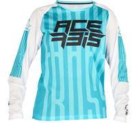 Acerbis MX J-Windy 5 Kids Motocross Jersey, white-green, size L