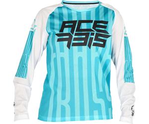 Acerbis MX J-Windy 5 Kids Motocross Jersey, white-green, size XS