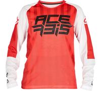 Acerbis MX J-Windy 5 Kids Motocross Jersey, white-red, size S