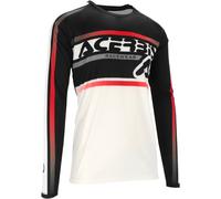 Acerbis MX Linear Lugo Motocross Jersey, black-white, size XL for Men