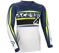 Acerbis MX Linear Lugo Motocross Jersey, blue-yellow, size L for Men