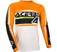 Acerbis MX Linear Lugo Motocross Jersey, white-orange, size S for Men