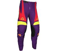 Acerbis MX-Track Askar Motocross Pants, violet/yellow, size 34