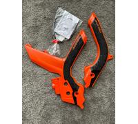 Acerbis X-Grip Frame Protector Guards Orange Black For KTM SX 125 2019-2022