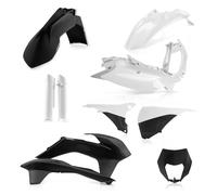 Acerbis Plastic Fairing Kit Black/White KTM EXC 125 2014 2015 0017204.315