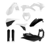Acerbis Plastic Fairing Kit White/Black KTM EXC 125 2014 2015 0017204.237