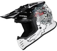 Acerbis Profile Rex Kids Motocross Helmet, white/black, size Y/M (49/50)