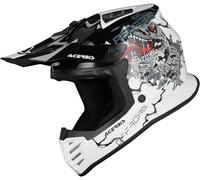 Acerbis Profile Rex Kids Motocross Helmet, white/black, size Y/XL (53/54)
