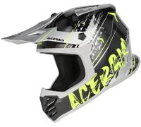 Acerbis Profile Scratch Youth Motocross Helmet, black/yellow/silver, size Y/L (51/52)