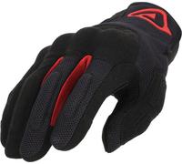 Acerbis Pyramid Motorcycle Gloves, black-red, size S for Men