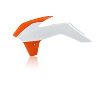 Acerbis Radiator Rad Scoops Orange White 0016896.203