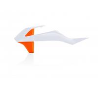 Acerbis Radiator Rad Scoops White 2 Orange For Gas Gas MC 85 2021-2024