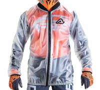 Acerbis Pro Transparent 3.0 Rain Jacket, white, size S M for Men