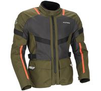 Acerbis Ramsey Vented Long Motorcycle Textile Jacket, green/orange, size M