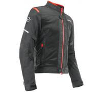 Acerbis Ramsey Vented Motorcycle Textile Jacket, black/red, size S
