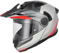 Acerbis Rider, flip up helmet XS Black/Grey/Light Grey/Red