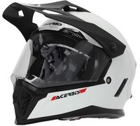 Acerbis Rider Solid Youth Motocross Helmet, white, size L