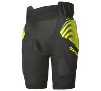 Acerbis Soft Rush Protector Shorts, black-yellow, size 2XL