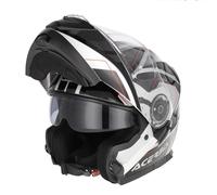 Acerbis Serel Adventure / Touring Modular Helmet Black And Silver Size M