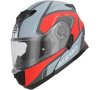 Acerbis Serel Graphic Helmet, grey-red, size L for Men